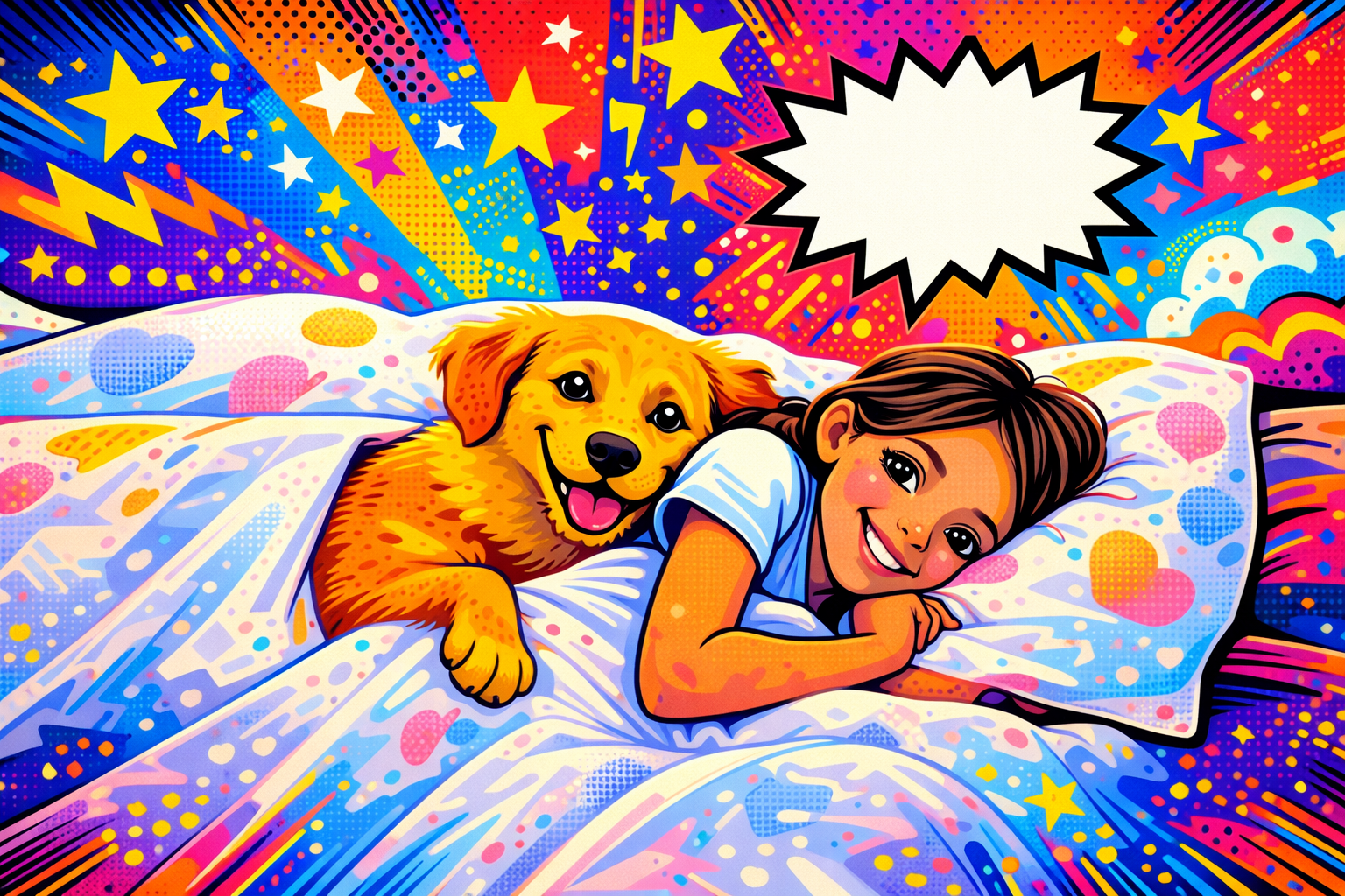 Ezra's Happy Tails hero illustration